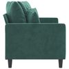 vidaXL 2-Seater Sofa Dark Green 140 cm Velvet