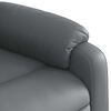 vidaXL Electric Stand up Massage Recliner Chair Grey Faux Leather