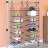 vidaXL Hanging Closet Organiser with 7 Shelves 2 pcs