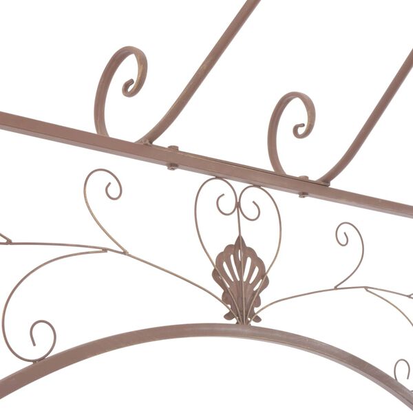 vidaXL Garden Pavilion Antique Brown 3 m Iron