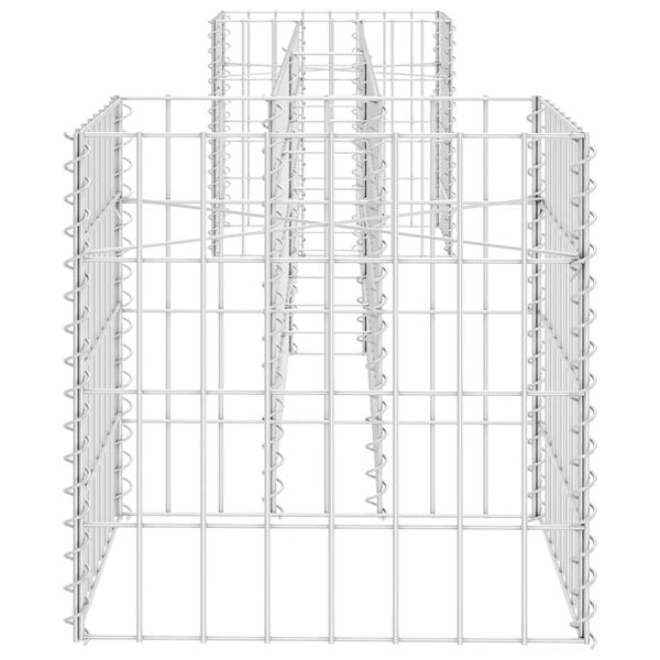 vidaXL H-Shaped Gabion Planter Steel Wire 260x40x40 cm