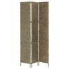 vidaXL 3-Panel Room Divider Brown 116x160 cm Water Hyacinth