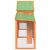 vidaXL Rabbit Hutch Brown 185.5x60.5x109.5 cm Solid Wood Pine