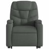 vidaXL Stand up Massage Recliner Chair Dark Grey Fabric