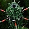 vidaXL Artificial Hinged Christmas Tree with Flocked Snow 150 cm