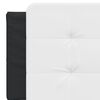 vidaXL Headboard Cushion "Zadar" White and Black 152 cm Queen Faux Leather