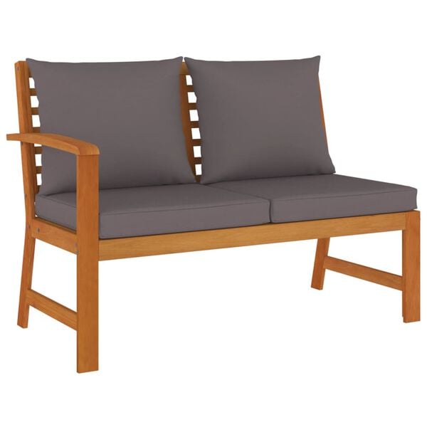 vidaXL 11 Piece Garden Dining Set with Cushions Solid Wood Acacia