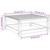 vidaXL 3 Piece Garden Lounge Set Grey Solid Pinewood