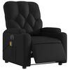 vidaXL Electric Massage Recliner Chair Black Faux Leather