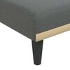 vidaXL Chaise Longue Dark Grey Fabric