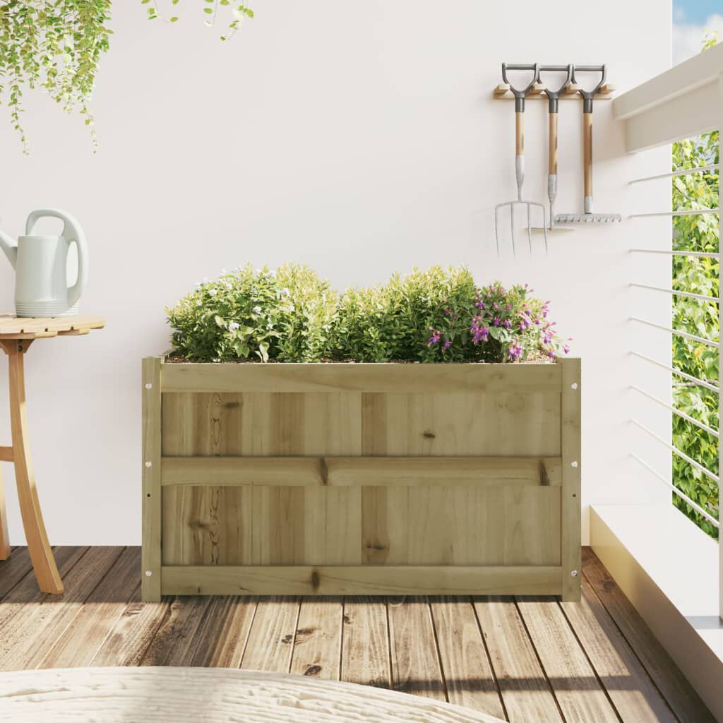 vidaXL Garden Planter 90x50x50 cm Impregnated Wood Pine