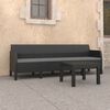 vidaXL 2 Piece Garden Lounge Set with Cushions PP Rattan Anthracite