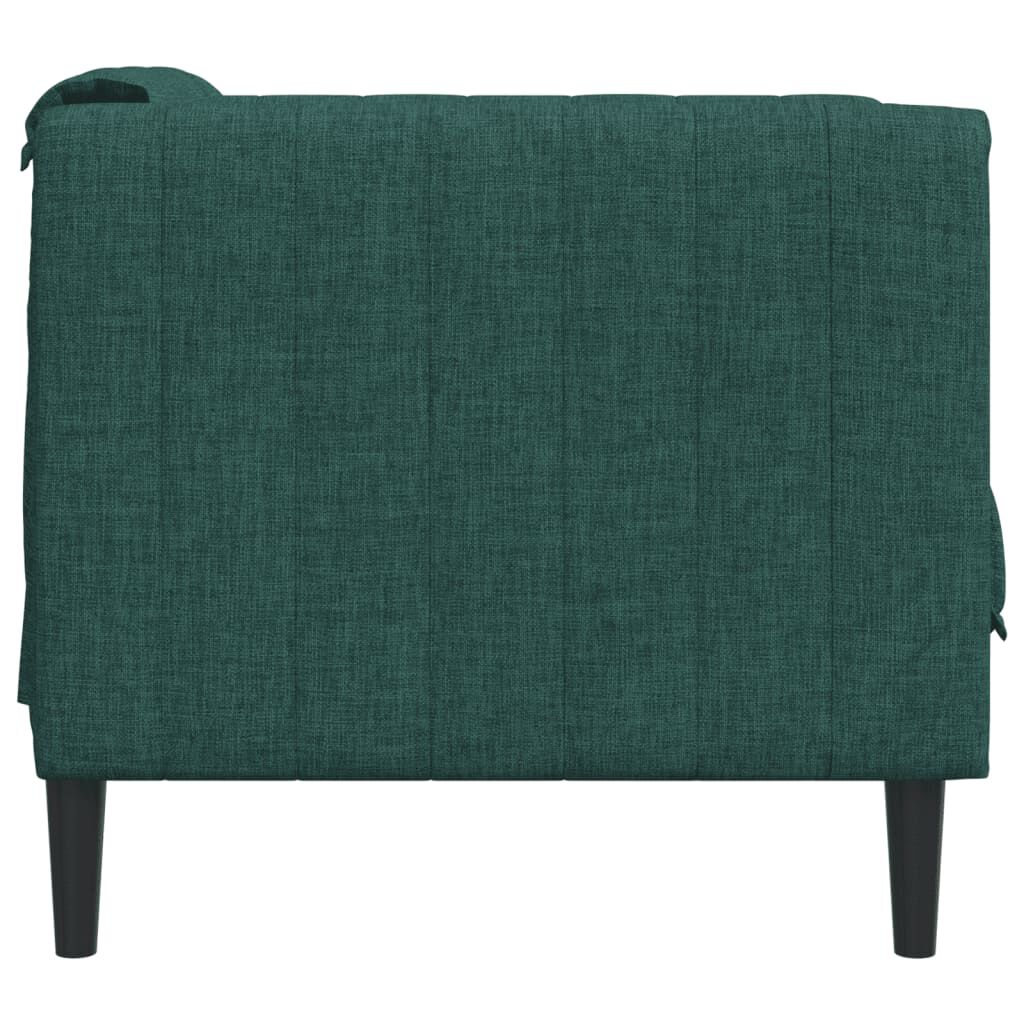 vidaXL Sofa Chair Dark Green Fabric