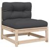 vidaXL 5 Piece Garden Sofa Set with Cushions Solid Wood Pine
