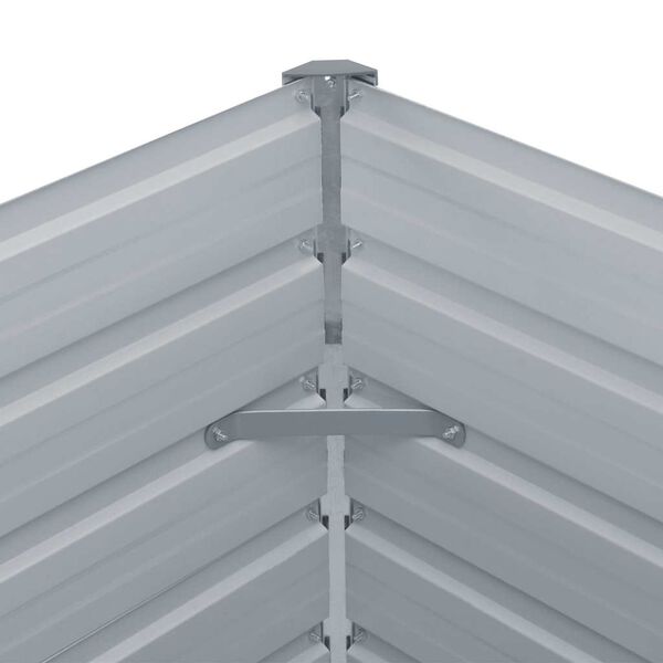 vidaXL Raised Garden Bed 160x80x45 cm Galvanised Steel Anthracite