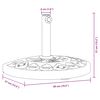 vidaXL Parasol Base for Ø38 / 48 mm Poles 9 kg Half Round