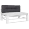 vidaXL Pallet Cushion Anthracite 120x40x12 cm Fabric