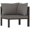 vidaXL 7 Piece Garden Lounge Set with Cushions Poly Rattan Anthracite