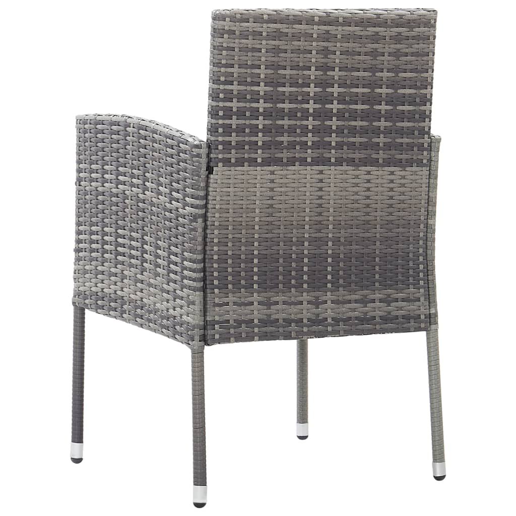 vidaXL 5 Piece Garden Dining Set Anthracite