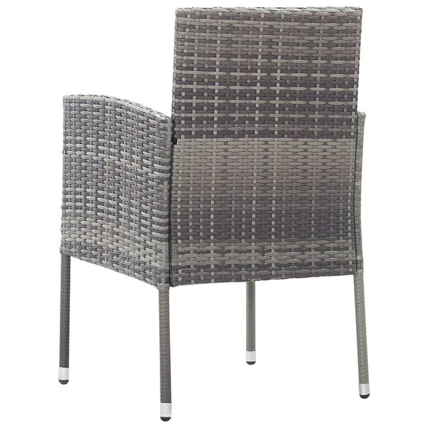 vidaXL 5 Piece Garden Dining Set Anthracite