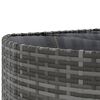 vidaXL 10 Piece Garden Sofa Set with Cushions Grey Poly Rattan