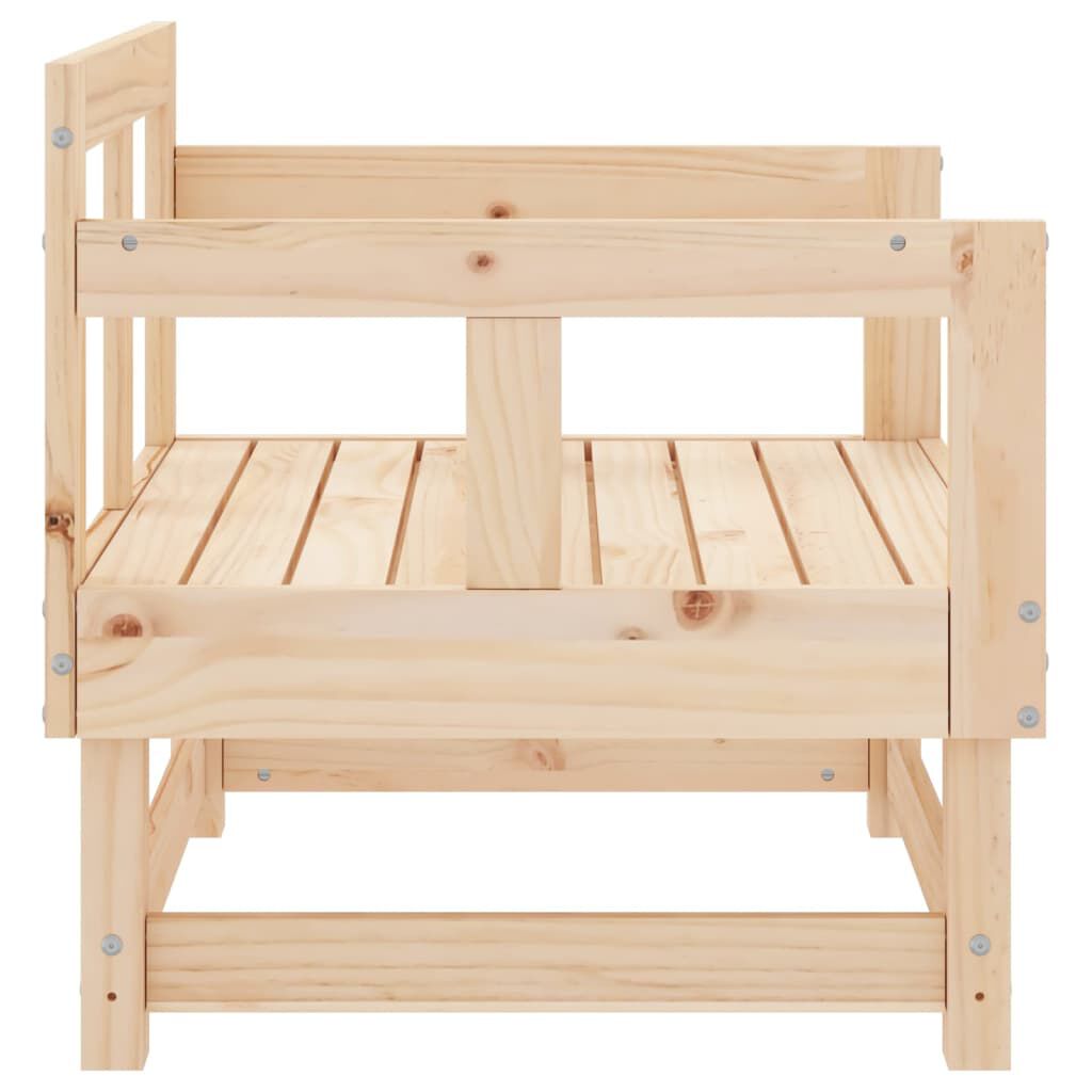 vidaXL Garden Chairs 2 pcs Solid Wood Pine