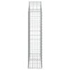 vidaXL Arched Gabion Basket 100x30x120/140 cm Galvanised Iron