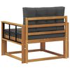 vidaXL Outdoor Middle Sofa Solid Acacia Wood Natural