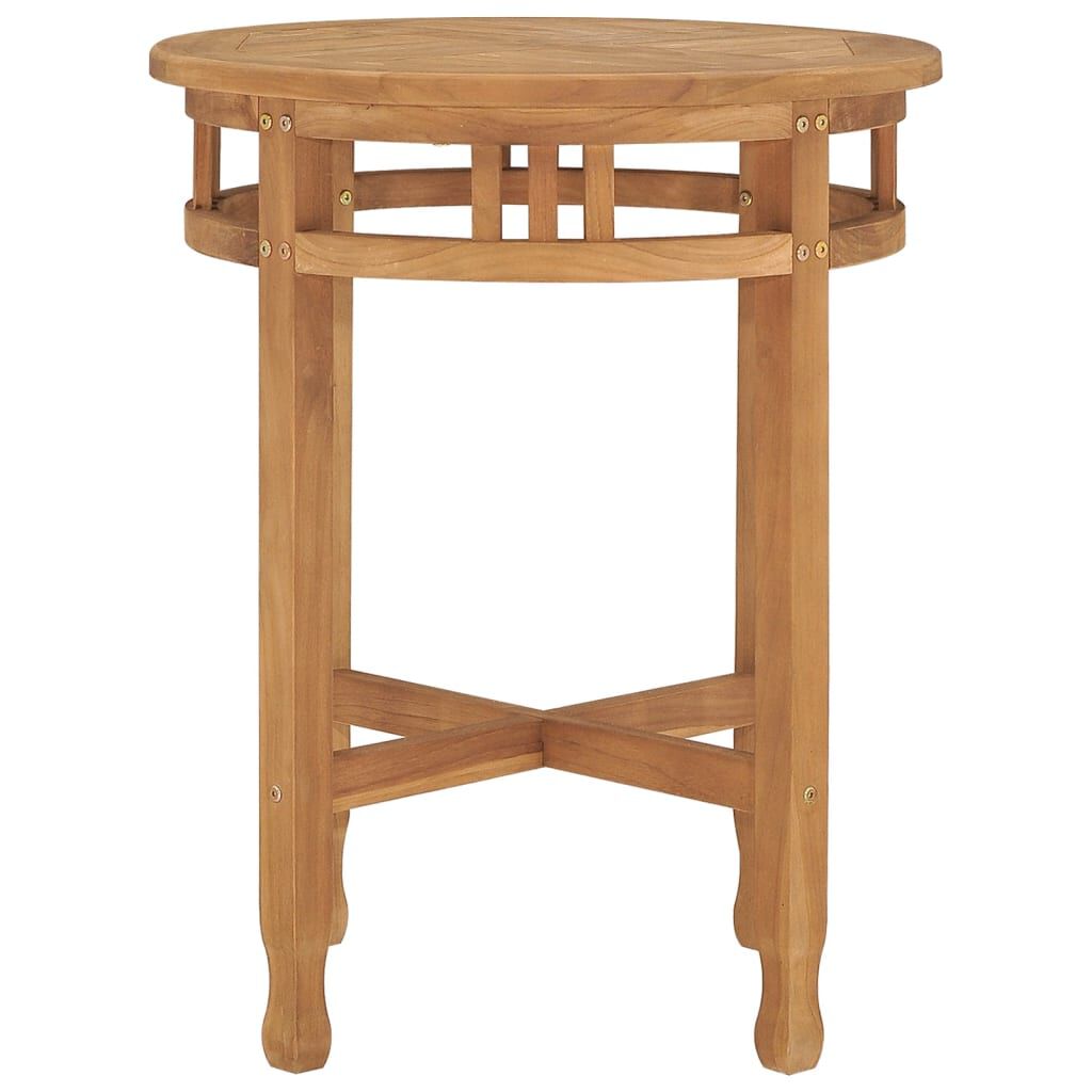 vidaXL Bistro Table Ø60x75.5 cm Solid Teak Wood
