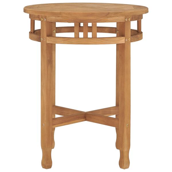 vidaXL Bistro Table Ø60x75.5 cm Solid Teak Wood