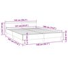 vidaXL Bed Frame without Mattress Black Double Faux Leather