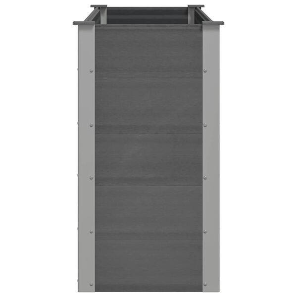 vidaXL Garden Raised Bed WPC 150x50x91 cm Grey