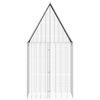 vidaXL Rabbit Cage Silver 100 x 100 x 210 cm Galvanised Steel