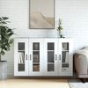 vidaXL Wall Mounted Cabinets 2 pcs White Engineered Wood