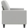 vidaXL 2-Seater Sofa Light Grey 120 cm Microfibre Fabric