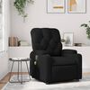 vidaXL Massage Recliner Chair Black Faux Leather