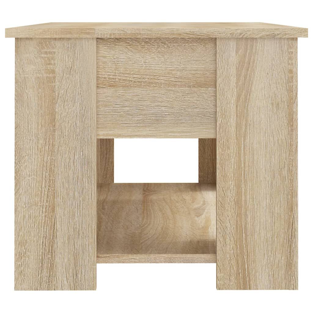 vidaXL Coffee Table Sonoma Oak 79x49x41 cm Engineered Wood