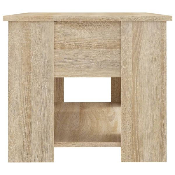 vidaXL Coffee Table Sonoma Oak 79x49x41 cm Engineered Wood