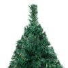 vidaXL Artificial Pre-lit Christmas Tree with Thick Branches Green 120 cm