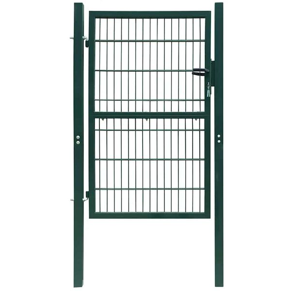 vidaXL 2D Fence Gate (Single) Green 100x120 cm