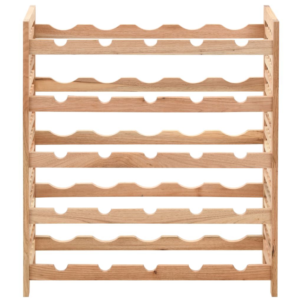 vidaXL Wine Rack for 25 Bottles Solid Walnut Wood 63x25x73 cm
