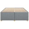 vidaXL Bed Frame without Mattress Light Grey Full Fabric