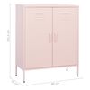vidaXL Storage Cabinet Pink 80x35x101.5 cm Steel