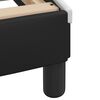 vidaXL Bed Frame with LED without Mattress "Zadar" Black and White 137x190 cm