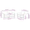 vidaXL 2 Piece Sofa Set Black Velvet