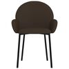 vidaXL Dining Chairs 2 pcs Brown Faux Leather