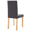 vidaXL Dining Chairs 2 pcs Gray Faux Leather