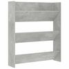 vidaXL Wall Shoe Cabinet Concrete Grey 80x18x90 cm Engineered Wood