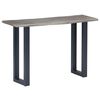 vidaXL Console Table Grey 115x35x76 cm Solid Aacia Wood and Iron