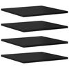 vidaXL Bookshelf Boards 8 pcs High Gloss Black 40x40x1.5 cm Engineered Wood